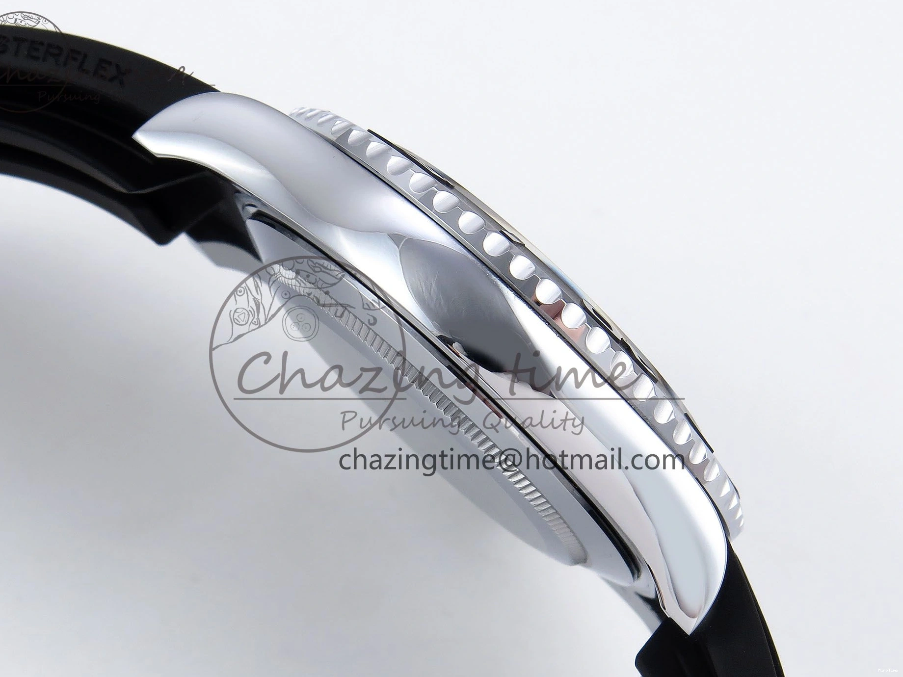 MiroTime 0308 Yacht-Master 226659 SuperF 1:1 Best Edition Black Dial on Oysterflex Strap VR Premium 1341